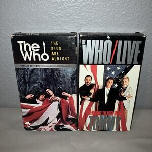 Vhs Used The Who The Kids are Alright Special Edition / Tommy Rock Opera Live